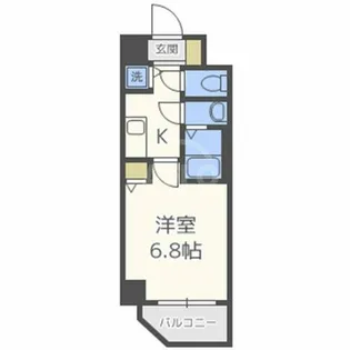 レジデンス福島Ⅱ【8階】の間取り