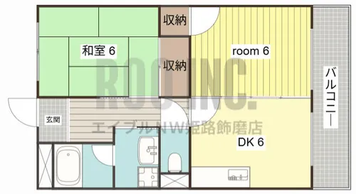 グレースマンション日飼【205号室】の間取り