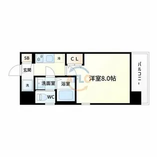 エスリード新大阪コンフォールⅠ番館【5階】の間取り
