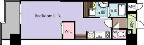 コンダクトレジデンスKONYA【8階】の間取り