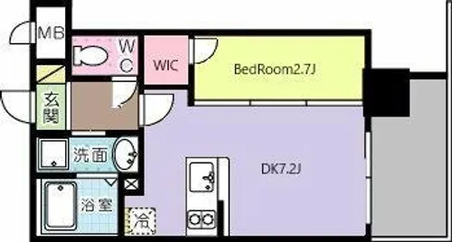 コンダクトレジデンスKONYA【8階】の間取り