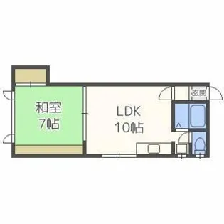 マンション小野【203号室】の間取り
