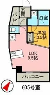 OAK VILLA HAKATA EASTⅡ【6階】の間取り