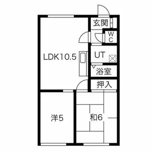 コーポあべ【203号室】の間取り