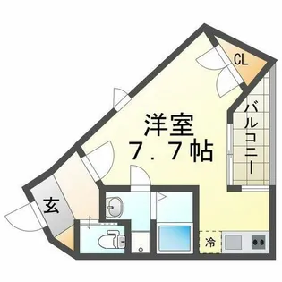 ソリューション甲子園【401号室】の間取り