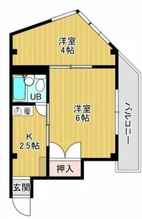 木川ハイツ【202号室】の間取り