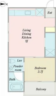 コレクション新瑞橋【1階】の間取り