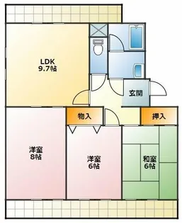ガーデンハウス花水木【203号室】の間取り