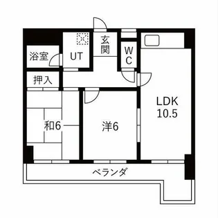 ハウス徳川【3階】の間取り