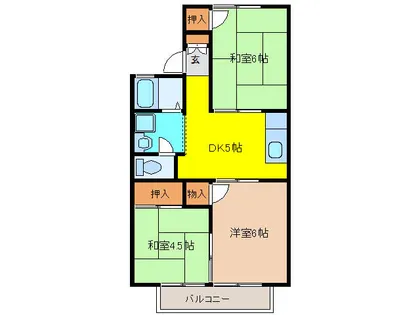 蓮池コーポ【2階】の間取り