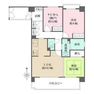 南禅寺東山【5階】の間取り