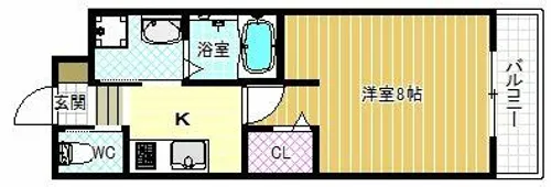 エヌエムキャトフヴァンドゥーズ【1階】の間取り