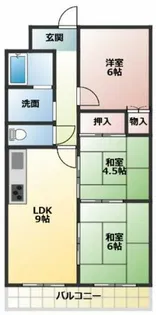 ベルマローネ千竹壱番館【5階】の間取り