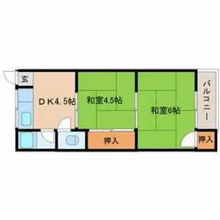 一起荘【2階】の間取り