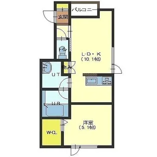 グランヴェール【102号室】の間取り