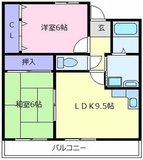 スイートピーヒルTK【6階】の間取り