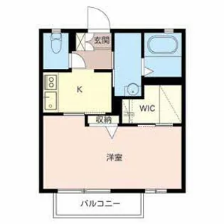 グリーンロード上中【0103号室】の間取り