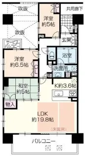 エスリード姫路【7階】の間取り