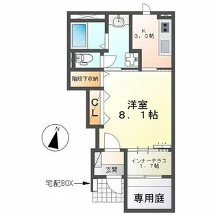 エスターテ【107号室】の間取り