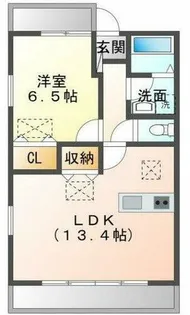 ルネス・リバーサイドKITAJIMA【301号室】の間取り
