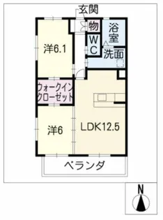 ボヌール【305号室】の間取り