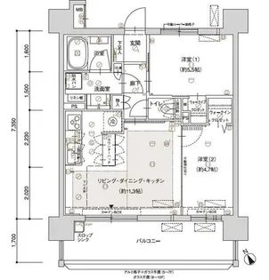 ブライム名古屋【503号室】の間取り