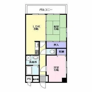 リバーサイド白鷺【3階】の間取り