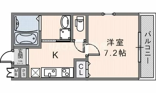フジパレス中央長田?番館【1階】の間取り