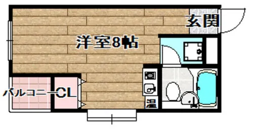 コスモハイツ【305号室】の間取り