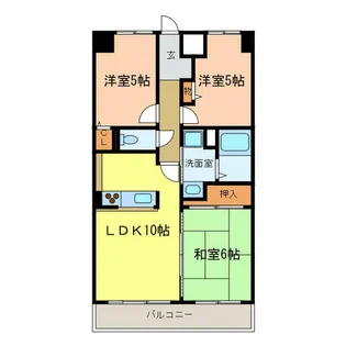 ウエストコート【303号室】の間取り