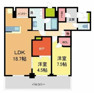 ザ・宝塚タワー【2702号室】の間取り