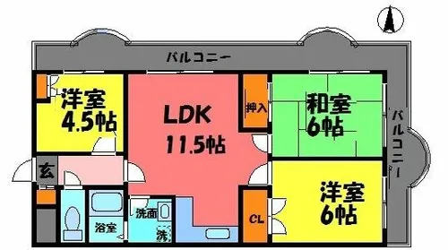 フェイム13【301号室】の間取り