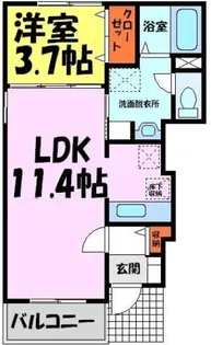 グリーン・グリーン【1階】の間取り