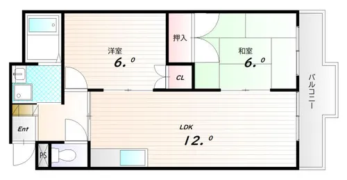 スターパレス鈴蘭台【2階】の間取り