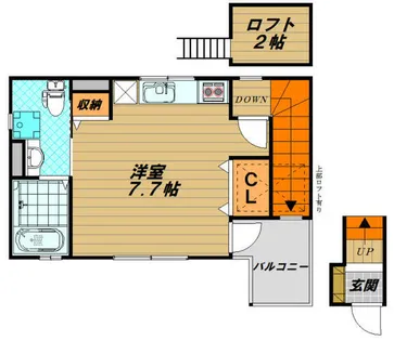 ヴィアノ山下町【2階】の間取り