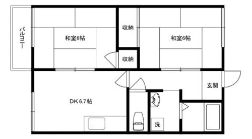 ハイムアネックス【203号室】の間取り
