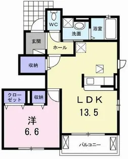 エスペランサ フトゥーロ【101号室】の間取り