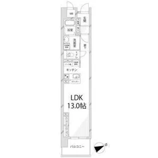 キャッスルコート神田町【4階】の間取り