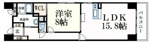 キャッスルコート龍野町【3階】の間取り