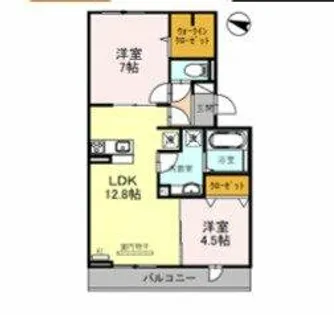 ブールドネージュ【3階】の間取り