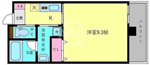 レクラン今里【3階】の間取り