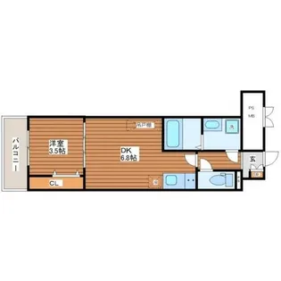 メルベージュ姫島【2階】の間取り