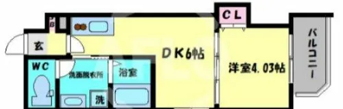 GRAND STEADY天王寺町【2階】の間取り