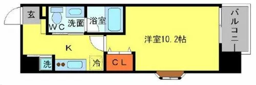 アーデン江戸堀【3階】の間取り