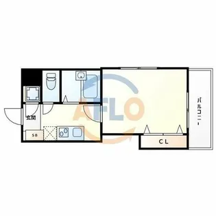 アパルト松崎【6階】の間取り