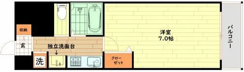 エスリード新梅田【5階】の間取り