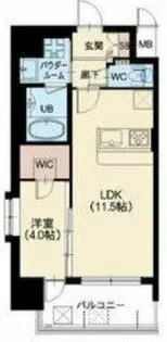 大阪府大阪市福島区野田4丁目【マンション】の間取り