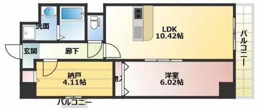アーバンパーク新大阪【2階】の間取り