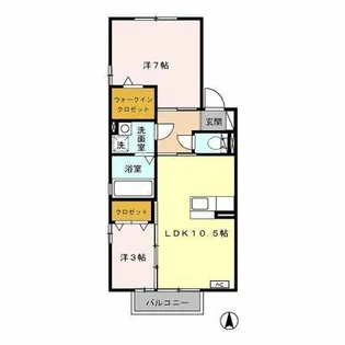 エスペランサ住吉【1階】の間取り