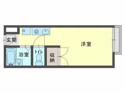 パレスNEGORO2【1階】の間取り